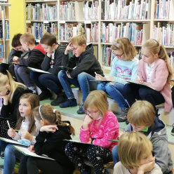 3. B v Městské knihovně