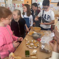 Příprava pomazánky v V.A