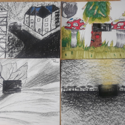 Výtvarné práce žáků 7. C